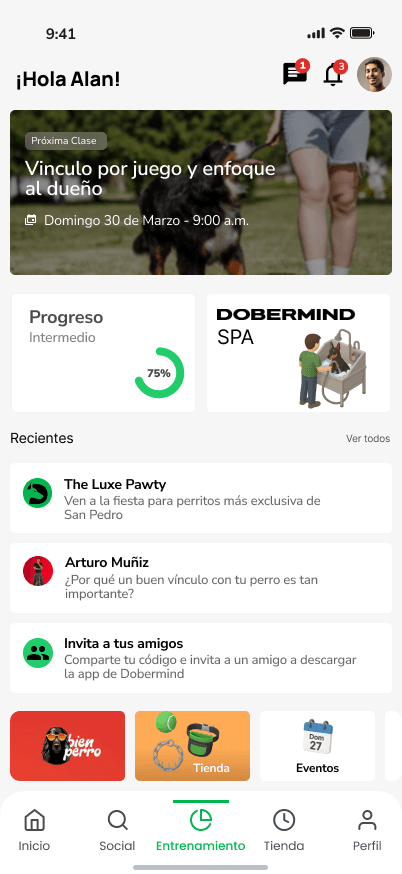 App de entrenamiento